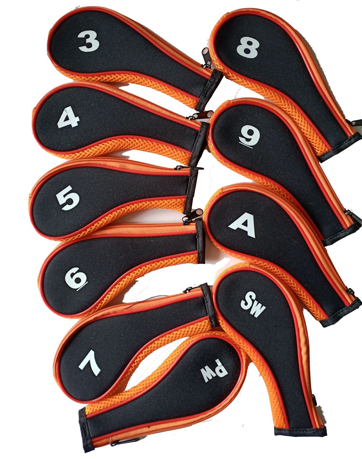 Fuente de la fuente, imágenes, muestras, consulta, 10-12 pcs, cubierta del casquillo de la barra de hierro, cubierta multicolor de la barra de la cremallera del golf