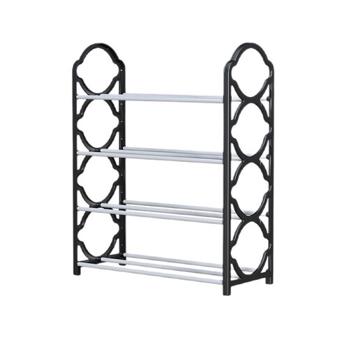 Shoe rack simple lace four-layer shoe rack doorways household storage shoe cabinet dormitory economical dustproof shoe rack