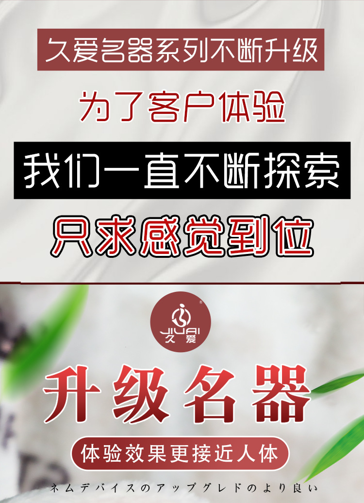 Jiuai Half-Body Masturbator with Inverted Mold Buttocks and Squeezable Breast, Manual TPE Adult Toy — detail image 1