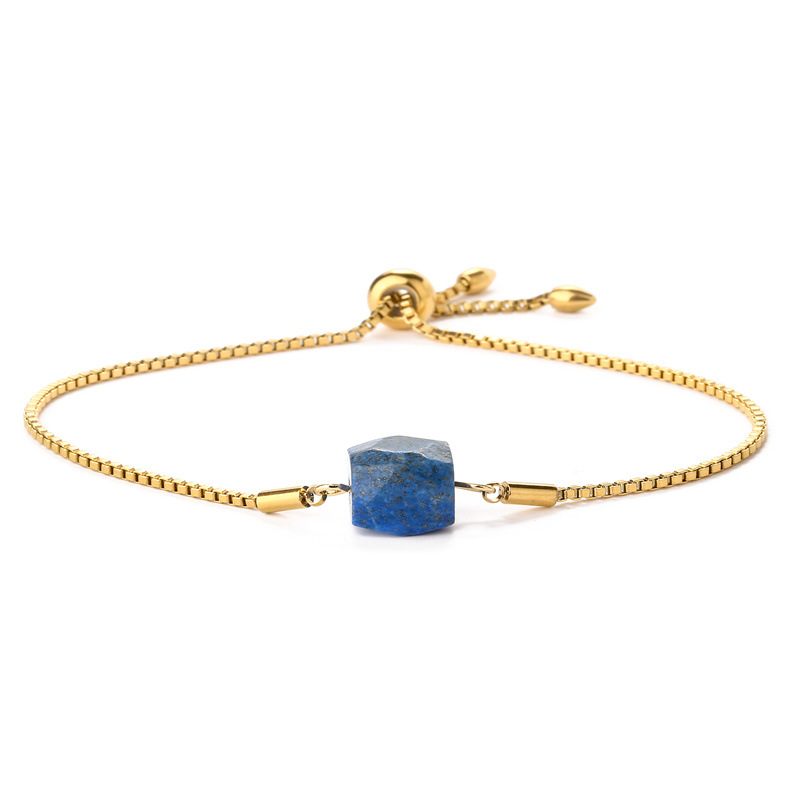 Amazon nueva pulsera natural Cruz estilo minimalista nicho diseño pulsera color-Retención pulsera de cadena de acero inoxidable