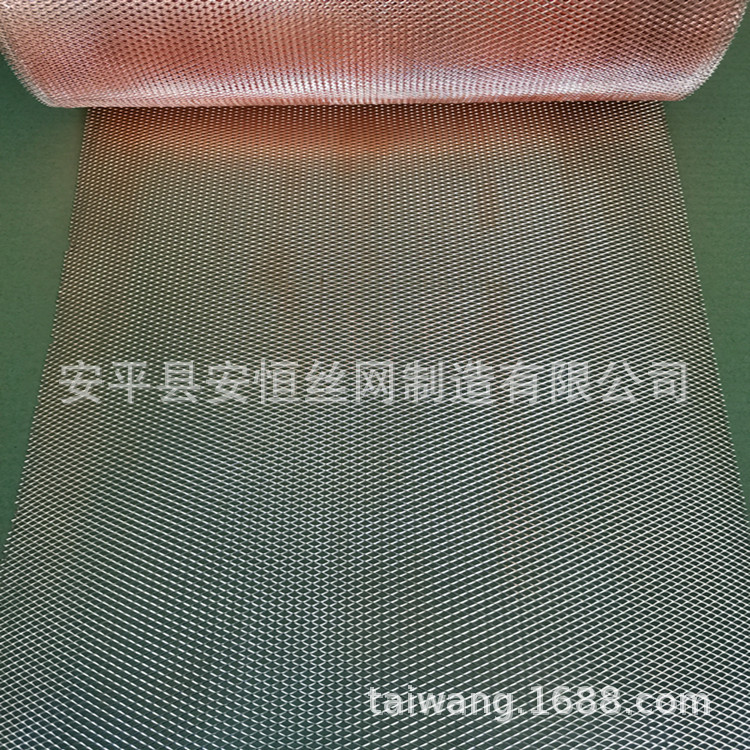 轴承用磷铜网厚度0.3mm网孔1.5*3mm 菱形孔磷铜拉伸网