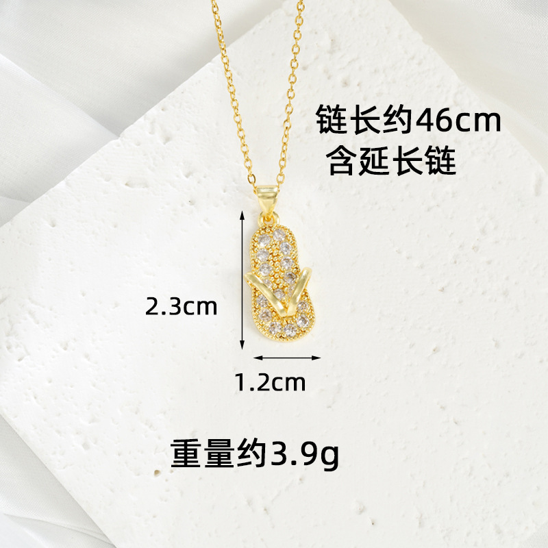 Nuevo diseño de collar de oro de arena vietnamita sensación de diamantes zapatillas pendientes mujeres nicho no se desvanecen joyas al por mayor