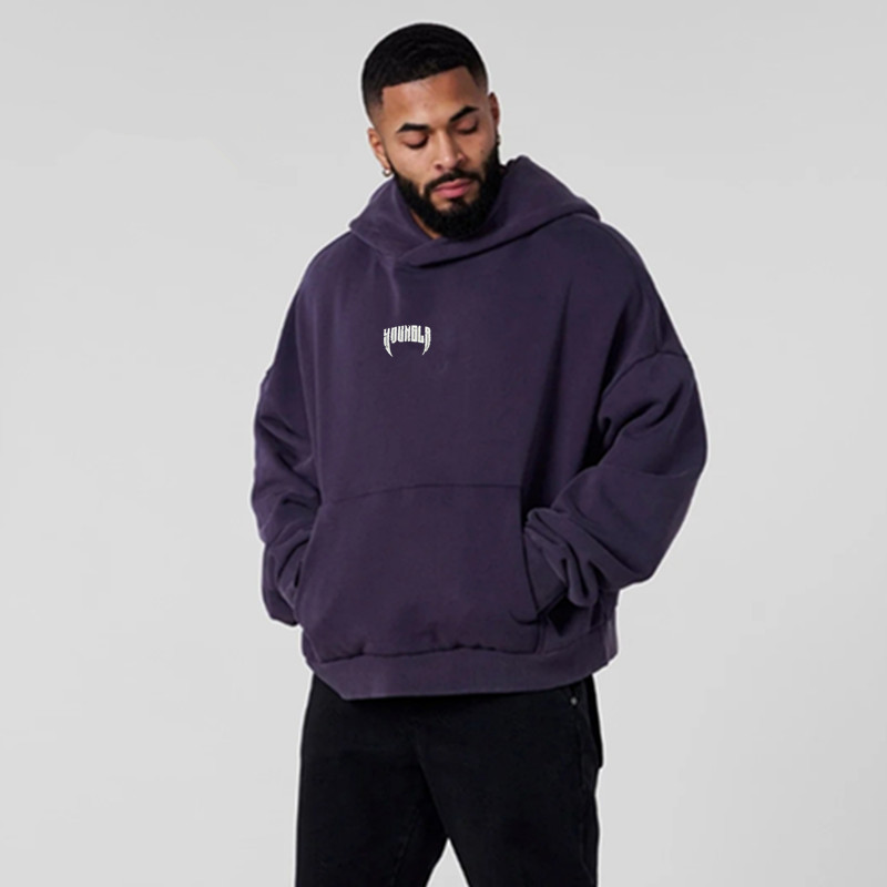 youngla European and American trendy brand sports hoodie cross-border American style fitness casual running training printed hooded jacket