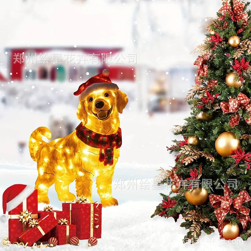Amazon's new Christmas garden insert charming double dog Christmas garden insert
