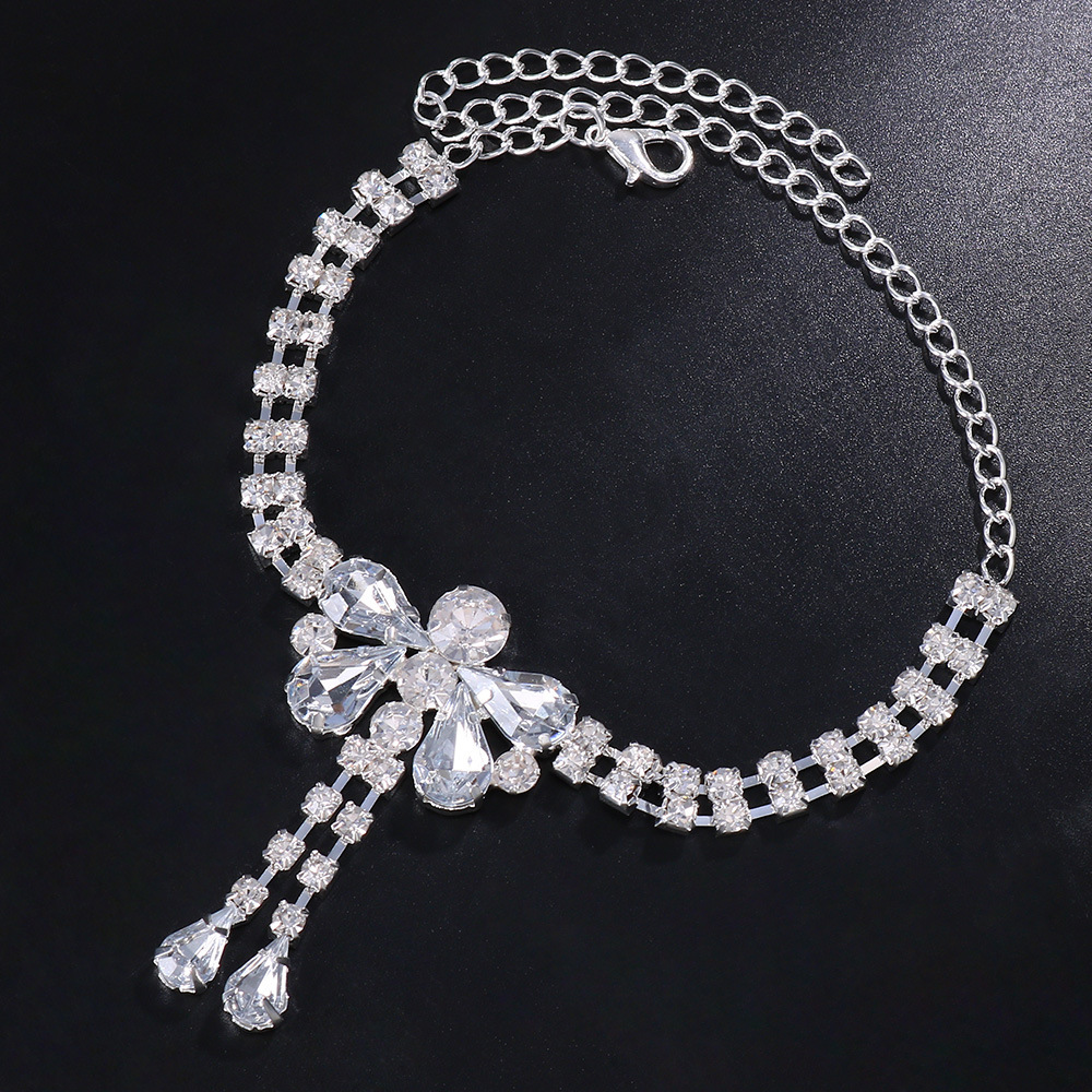 Joyas transfronterizas bohemias libélulas de diamante de alta calidad tobillo de tobillo de diamante de playa femenina europea y americana sexy