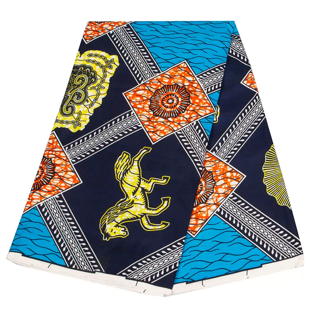 现货非洲民族蜡染印花面料双面印花蜡染布跨境电商货源速卖通货源