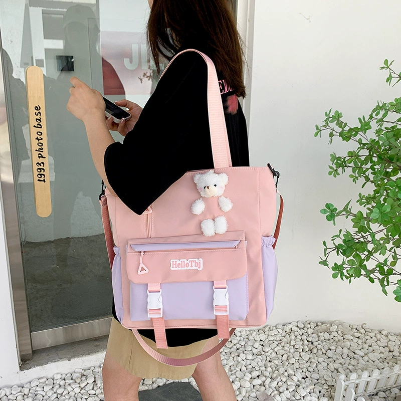 Japanese brand capacious linen bag, oxford cloth