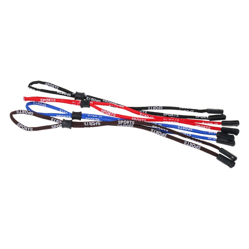 Outdoor sports glasses rope side silicone glasses rope adjustable glasses lanyard children adult non-slip glasses rope