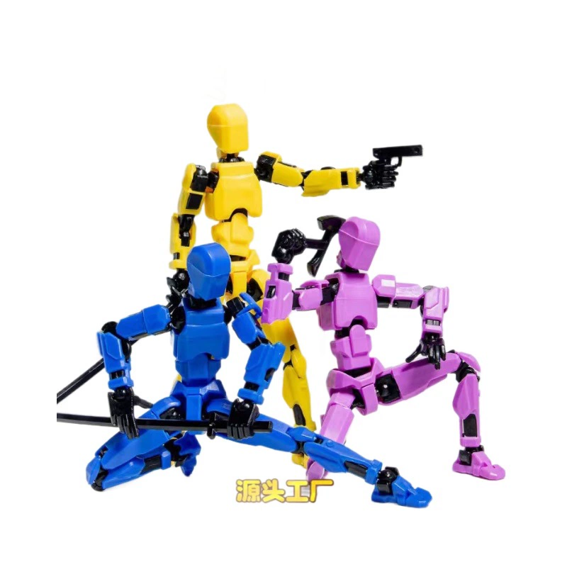 Многоактивная подвижная игрушка, кукла, манекен, 3D, антистресс, ручной работы