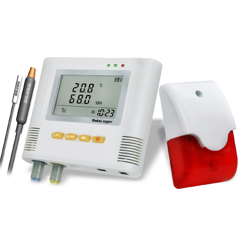 声光报警温湿度记录仪NZ95-21/41/61/81实验室车间仓库测温度湿度