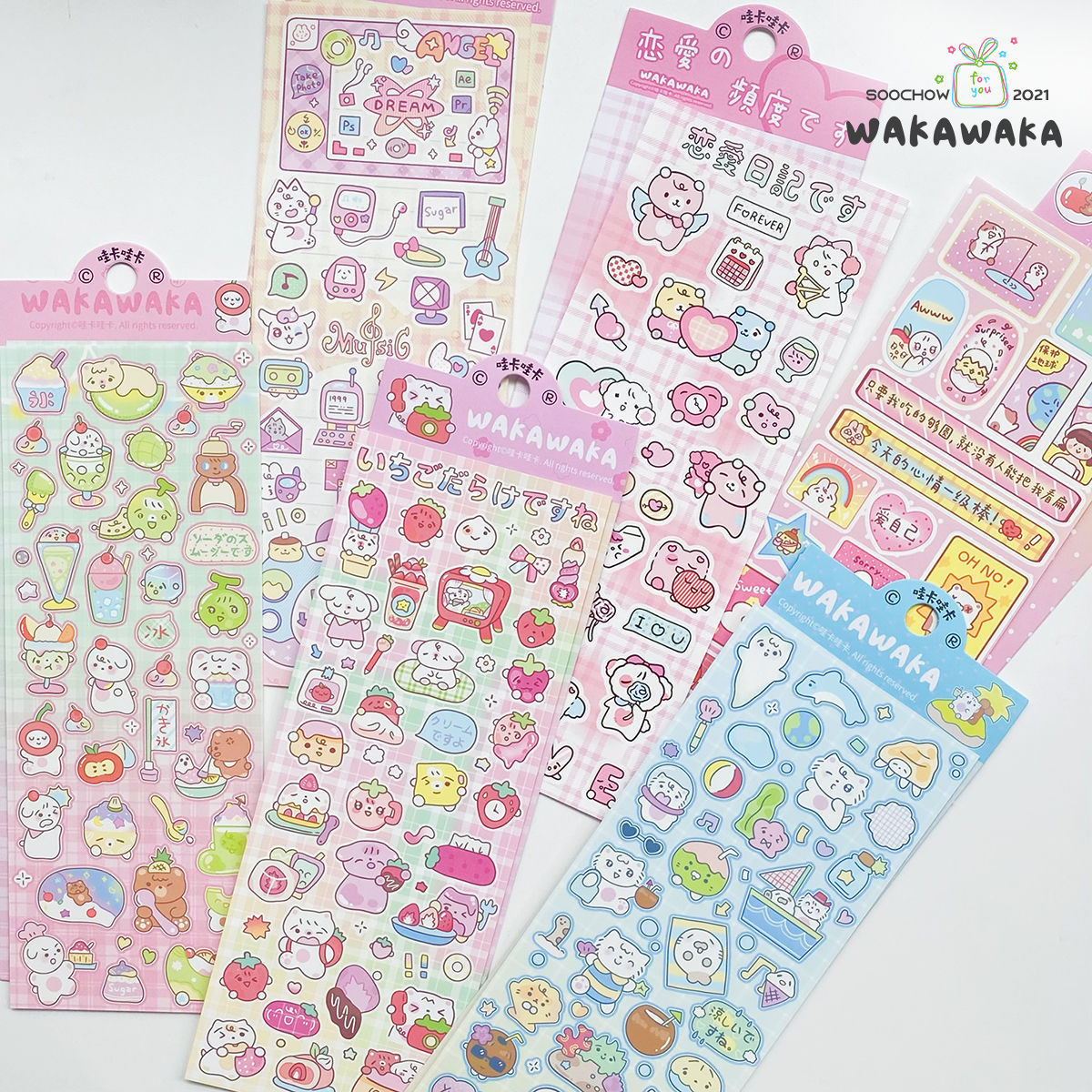 [Cute Hakimi] Wow Kawka original Goka hand account stickers ..