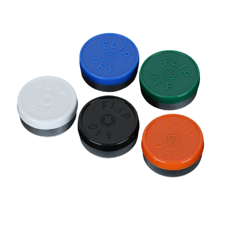 厂家直销20#铝塑盖半撕孔心密封铝塑组合盖 口服液瓶盖 颜色齐全