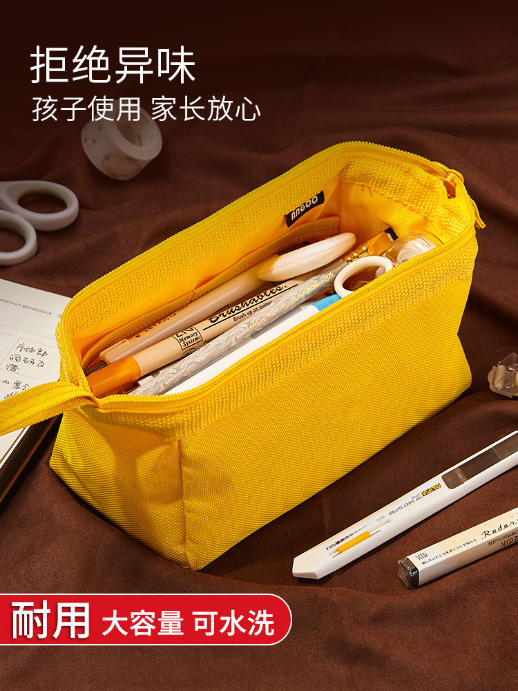 简约学生笔袋大容量文具盒初中生日韩初中生铅笔盒日厂家定制