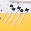 P14 white round rod black hair
