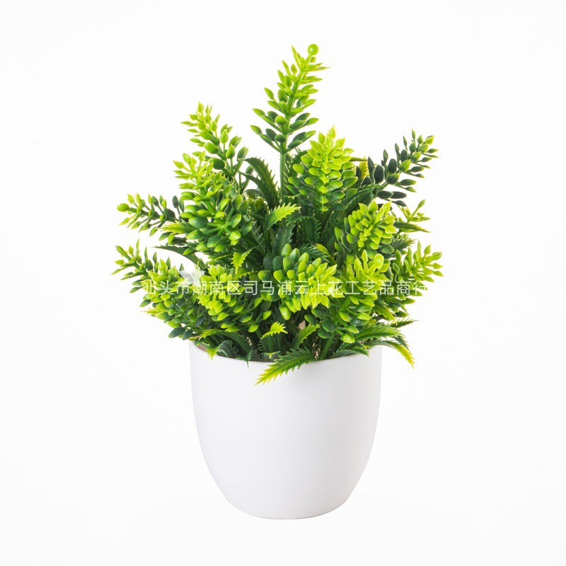 Planta Artificial en Maceta para Escritorio de Plástico, Decorativa, para Sala de Estar