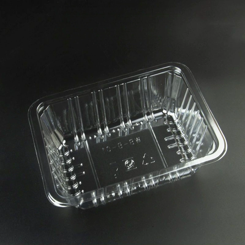 Одноразовая прозрачная пластиковая коробка, коробка для фруктов, коробка для фруктов и овощей, упаковочная коробка для клубники, прямоугольная утка-пекан, арбуз без крышки Aoyue