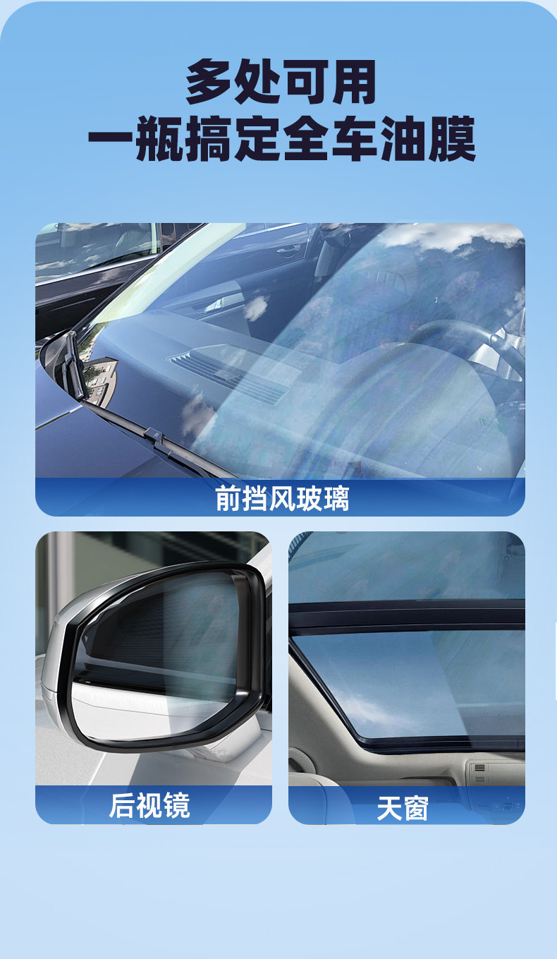 Promoted as a Degreasing Film Cleaner, Car Glass Cleaning Agent, Powerful Stain Remover for the Front Windshield, and a Brightening Coating Paste