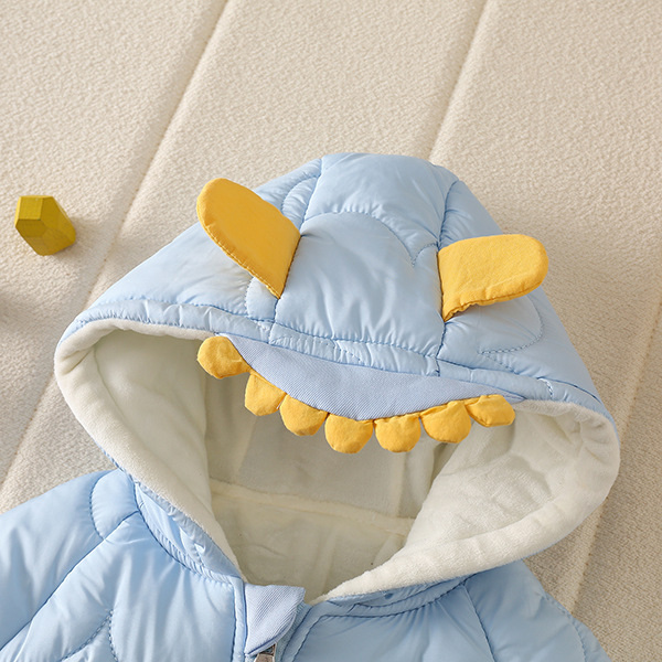 Ropa de una pieza con capucha para bebé, modelos de otoño e invierno, mampara acolchado para bebés, ropa para dormir para recién nacidos, nueva ropa de invierno, ropa de algodón para salir