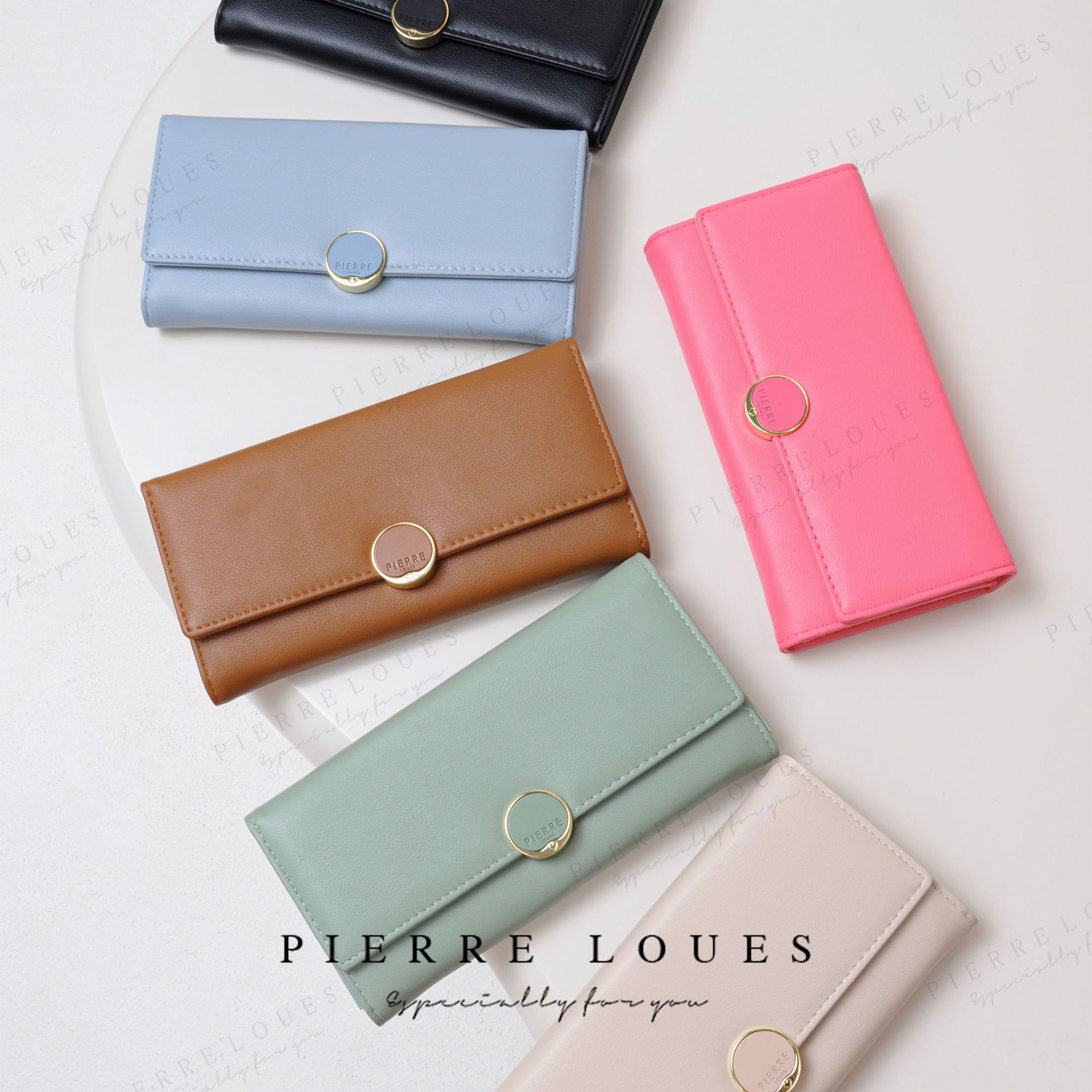 Estudiantes coreanos transfronterizos billetera de gran capacidad billetera de moda inswind de alta calidad billetera de dama con cremallera