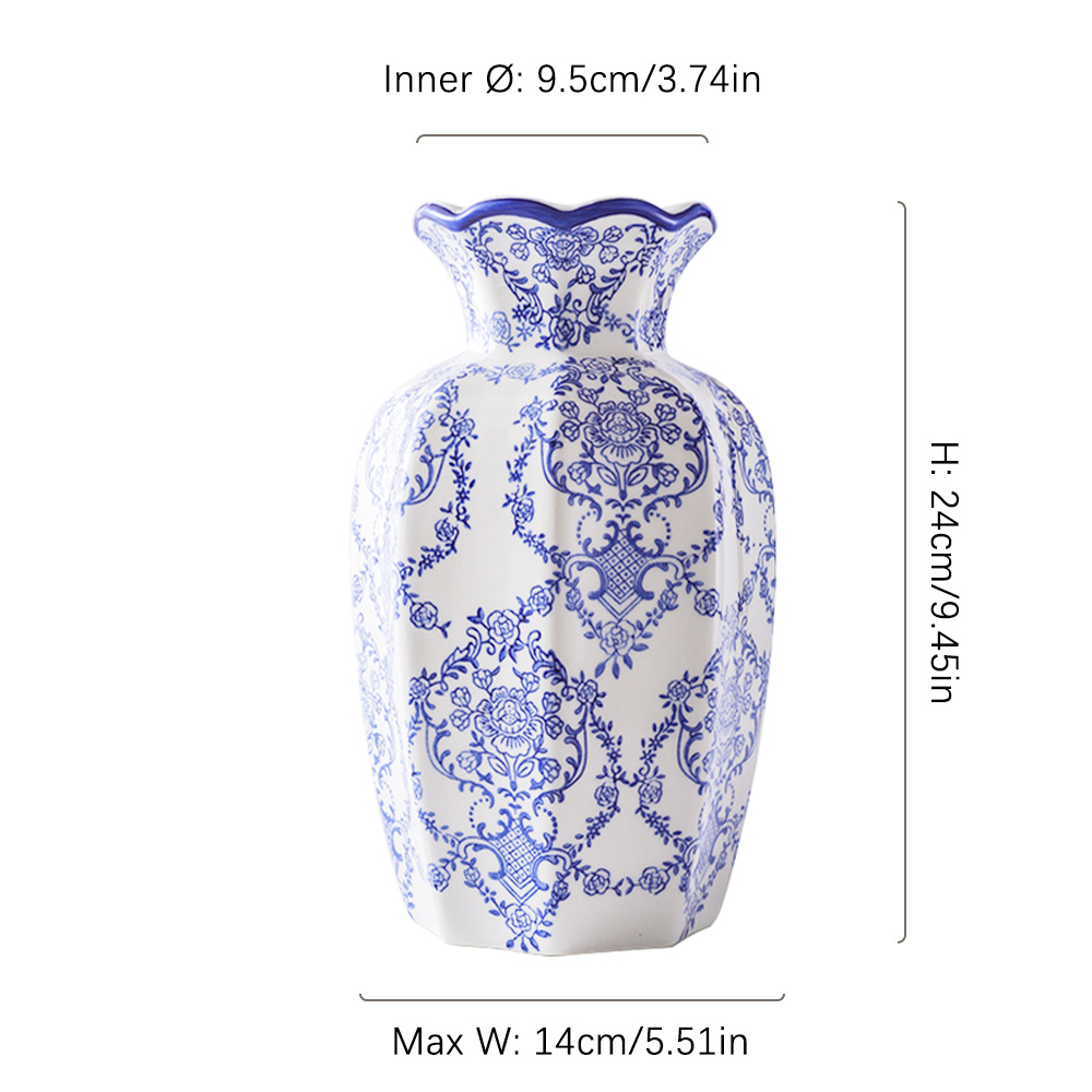 Botella octogonal - gran - flor de Begonia