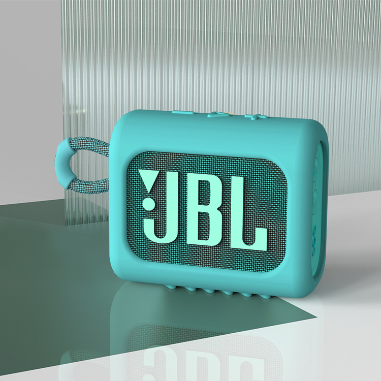 Bolsa de almacenamiento de altavoz aplicable GO3 caja de almacenamiento de silicona bolsa portátil JBL go3 funda protectora bolsa de almacenamiento de audio