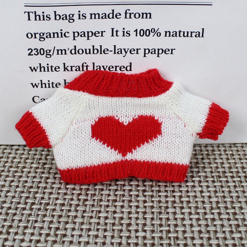 Teddy Bear muñeca reemplazo suéter 20cm ropa de bebé al por mayor Teddy Bear jefe perro muñeca de algodón juguetes accesorios de ropa