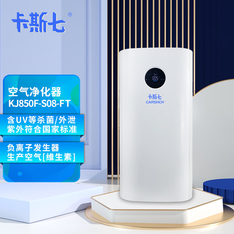 Carshch S08 Air Purifier Removes Formaldehyde, Haze, Allergens, Bacteria, Smoke and Odor