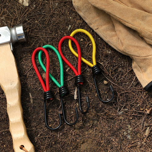 Outdoor tent elastic rope elastic rope buckle canopy pull rope ground nail fixed bundle pull rope multi-functional camping accessories