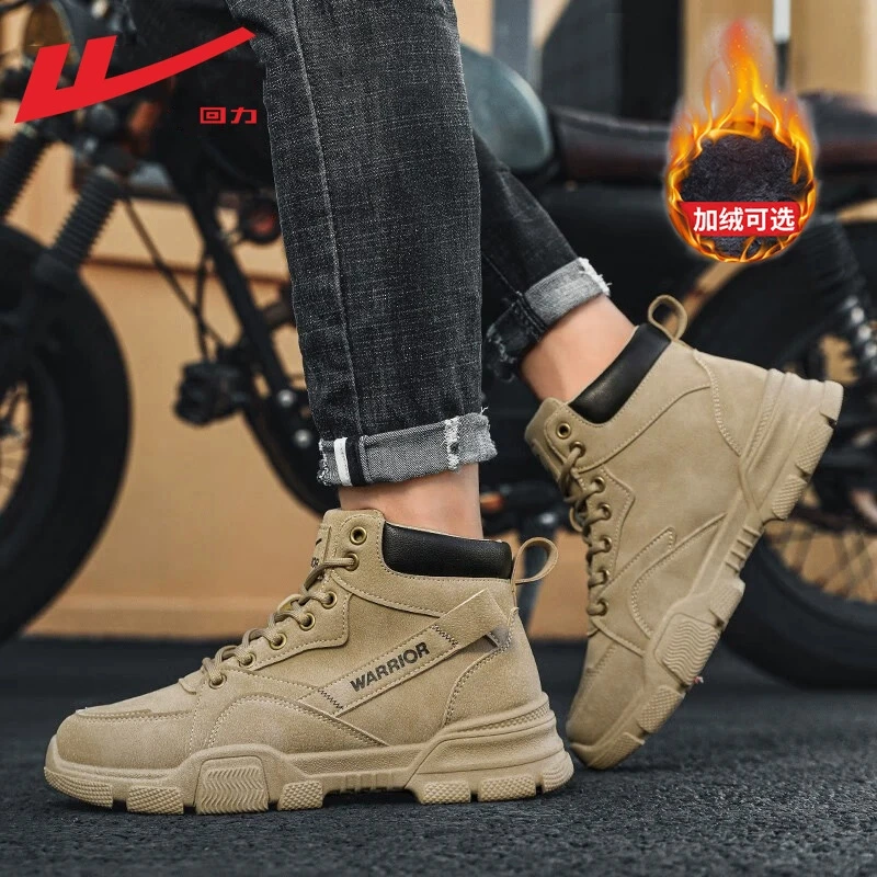 Мужские ботинки-мартинсы на шнуровке, осенне-зимние новинки 2025 года, мужские ретро-ботинки на высокой подошве, рабочие ботинки для мужчин