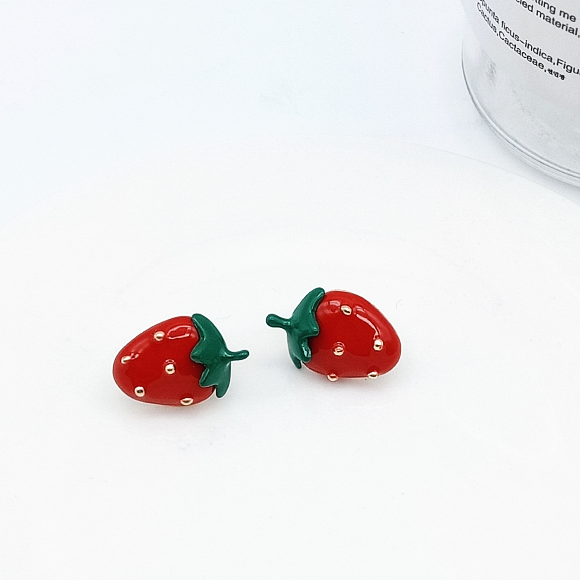 1 Pair Simple Style Fruit Alloy Enamel Womenu0027S Ear Studs