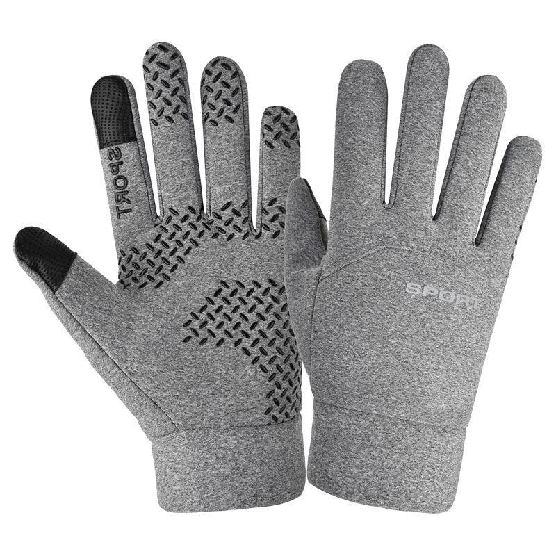 Guantes impermeables a prueba de viento para hombres antideslizantes de otoño y invierno más guantes de terciopelo grueso mayorista pueden agregar publicidad