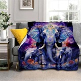 Красочное одеяло слона легкое одеяло