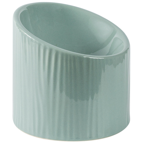 Ceramic Cat Bowl with Sloped Edge, Tall Legs for Dogs and Cats, Pet Food Bowl for Cats and Dogs, Anti-Spill Pet Supply