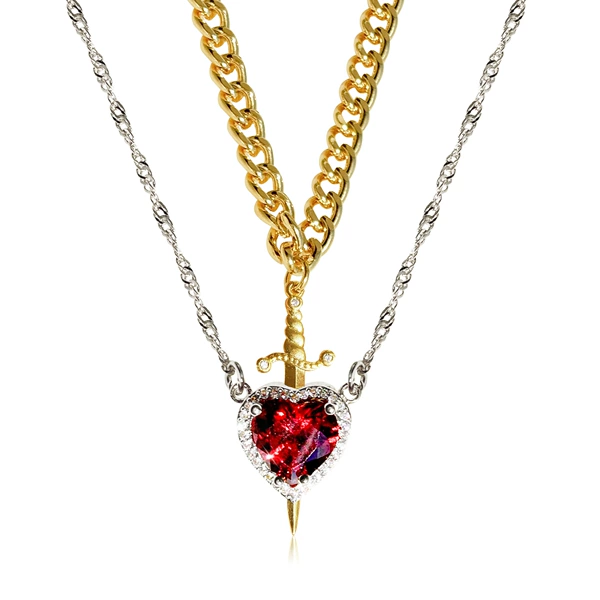 Blind Fund Red Heart Gold Sword+Yinxin two -piece set