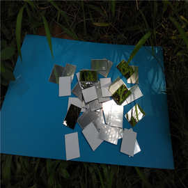 亚克力方形镜片 不会碎的物理实验diy中式万花筒银镜子片一件代发