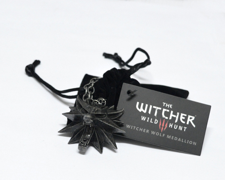 Nuevo el witcher 3 asistente medalla original Lobo cabeza COLLAR COLGANTE al por mayor
