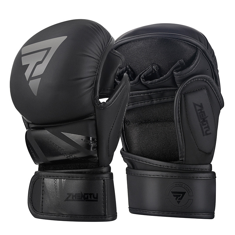 Guantes de boxeo MMA personalizados ZTTY, hombres adultos, guantes de lucha profesionales, Sanda, guantes de lucha física, ufc