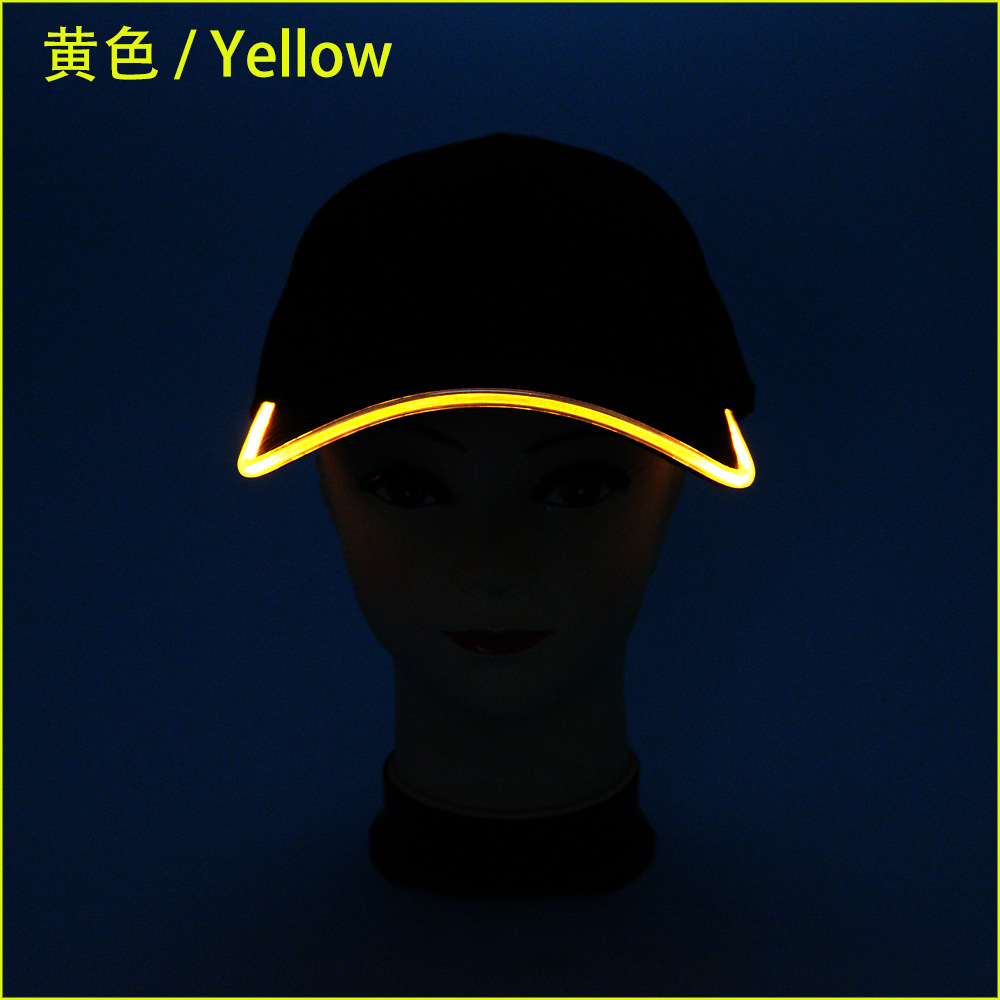 Concert LED sombrero de béisbol de ocio al aire libre turismo sombrero de luz de color sombrero de bar fiesta sombrero de lengua de pato