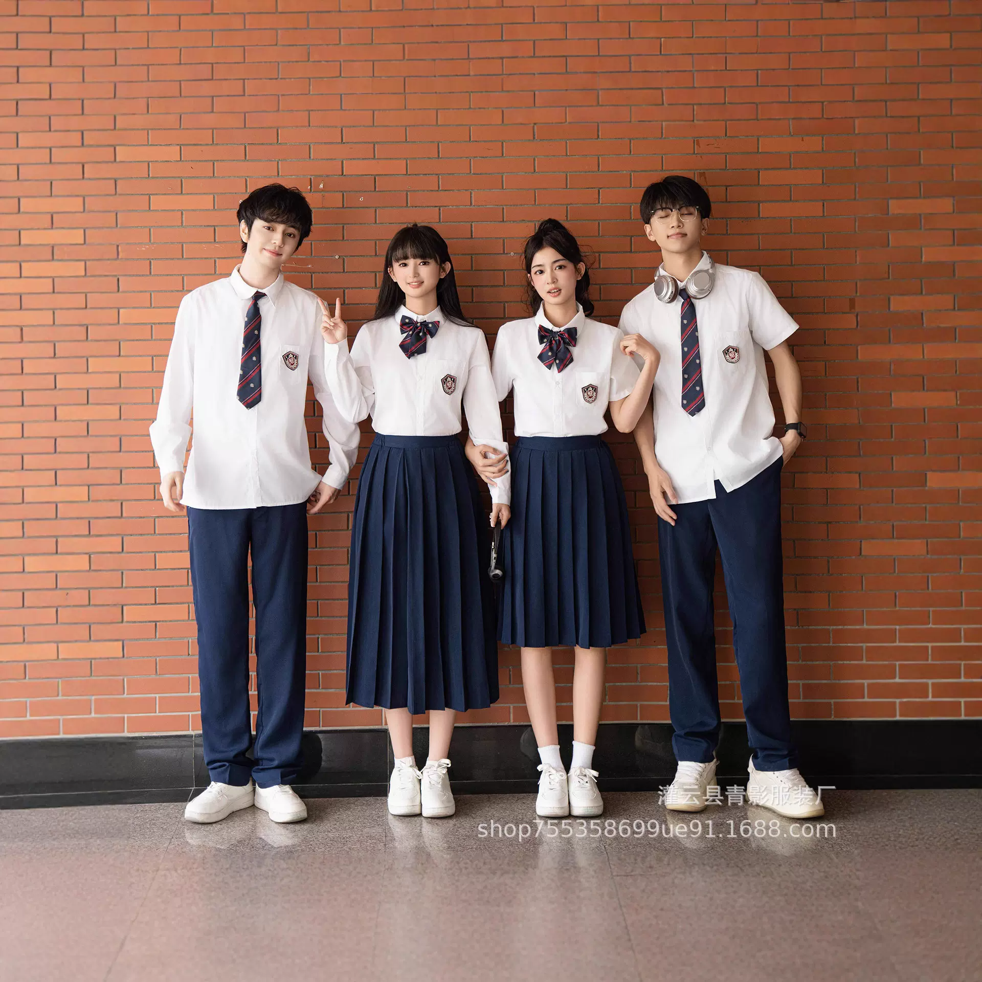 国庆表演中学生合唱团演出服初高中学生毕业班服诗歌朗诵红歌比赛