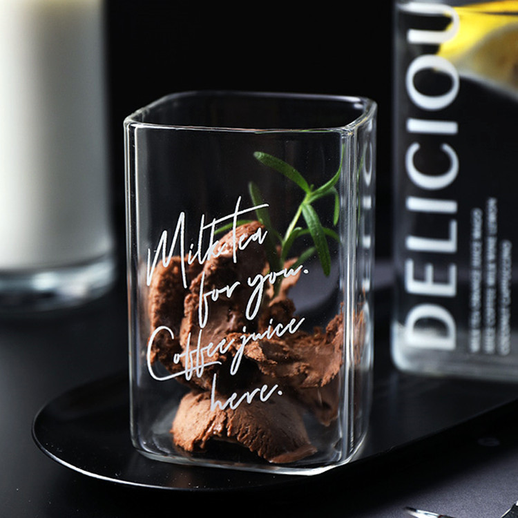 供應玻璃杯子茶杯歐式創意牛奶果汁杯飲料杯小清新家用喝水杯