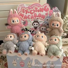 泡泡马特拉布布一代毛绒公仔盲盒搪胶娃娃玩具LABUBU潮玩偶马卡龙