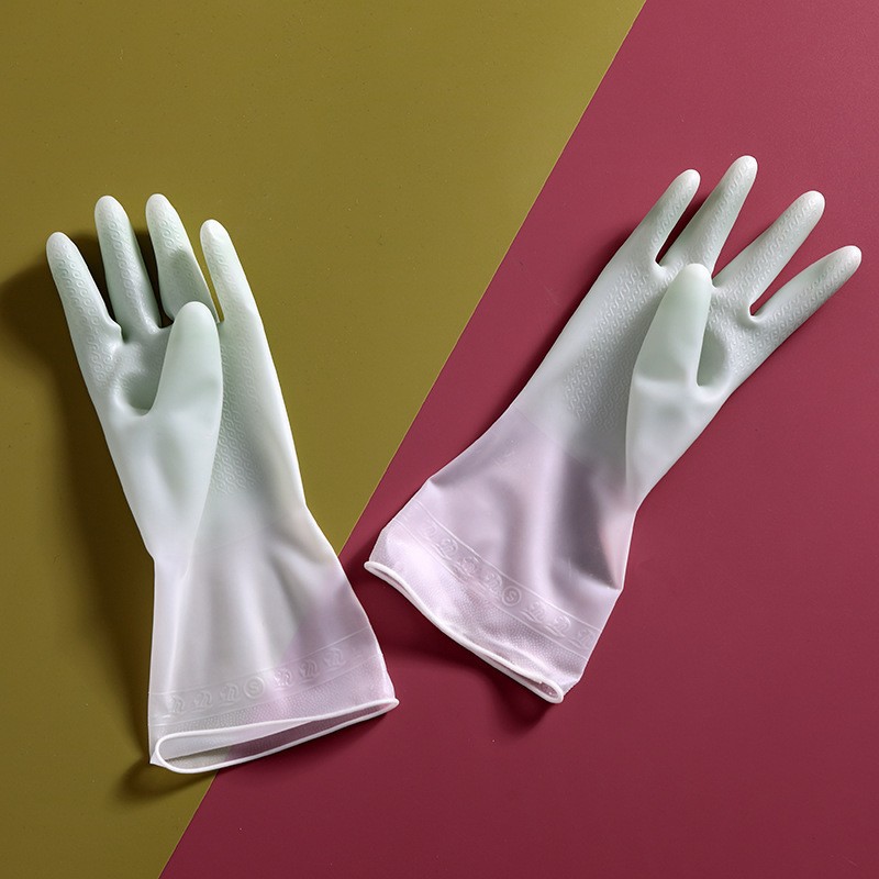 Guantes de látex de cocina para lavar platos, impermeables, tareas domésticas, tareas domésticas prolongadas, guantes para lavar platos, cocina femenina, goma, Douyin al por mayor