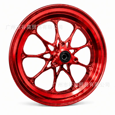Motorcycle wheel hub — Motorcycle Modification Parts 10inch 12inch - 12inch-red