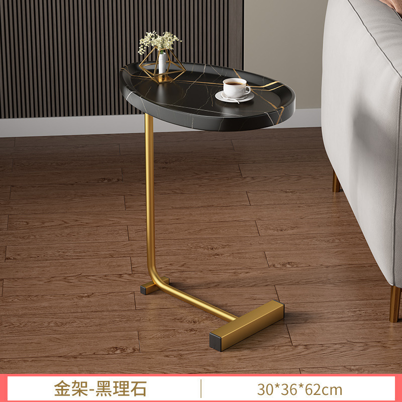 Mesa de té simple, mesa de lado, sala de estar nórdica, esquina de balcón doméstico, mesa de almacenamiento, mesa de almacenamiento al lado de la cama.