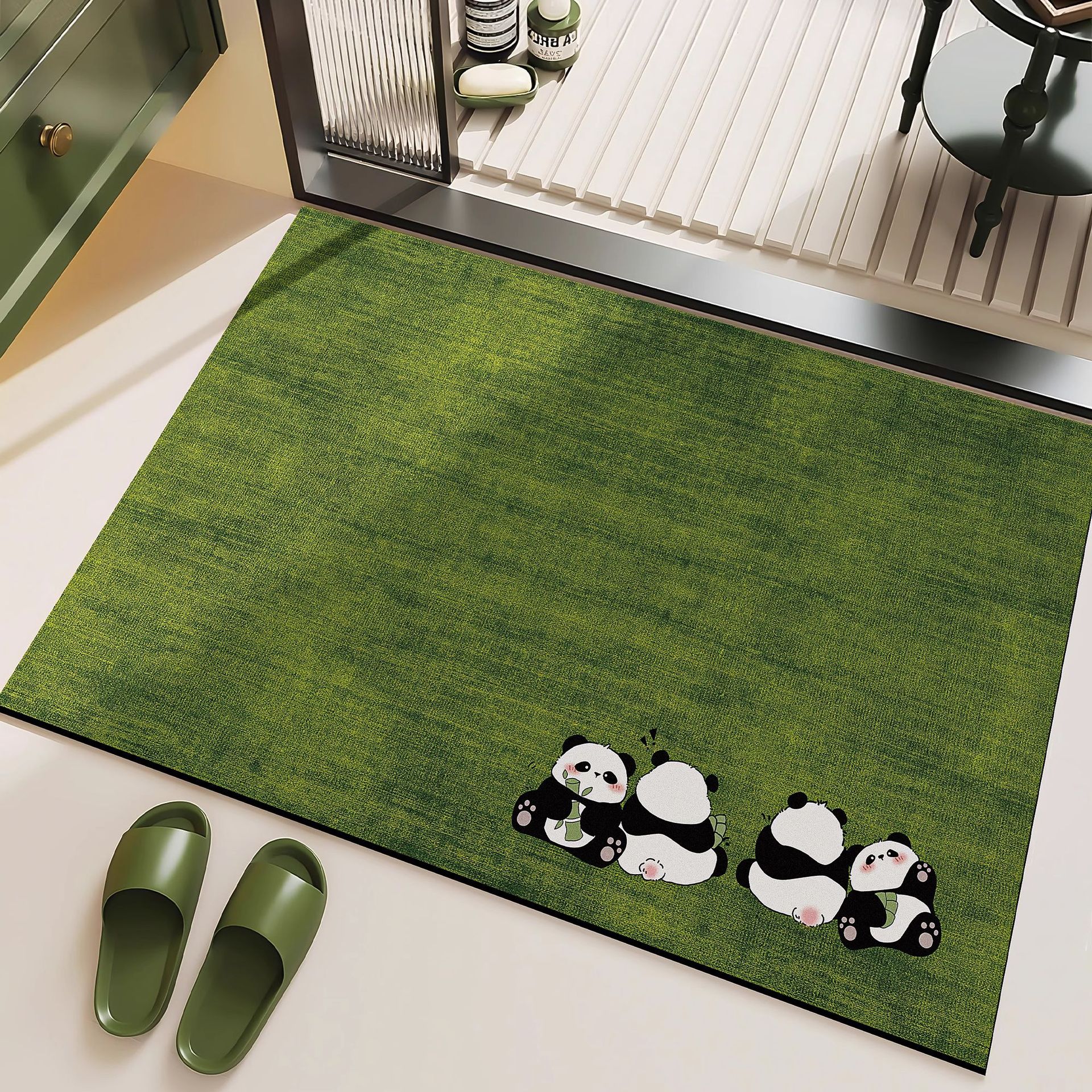 Alfombrilla absorbente de baño Alfombrilla para el hogar del baño Alfombrilla antideslizante de secado rápido del inodoro del barro de diatomeas animal de dibujos animados