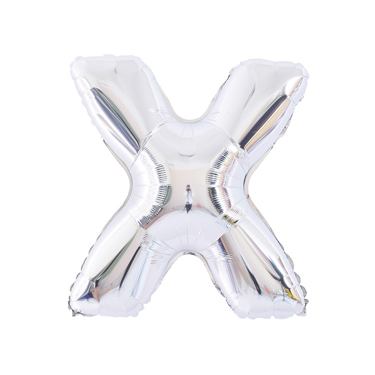 32 pulgadas 40 pulgadas 16 pulgadas inglés carta globo de aluminio fiesta de cumpleaños decoración de la boda papel de aluminio globo escena diseño
