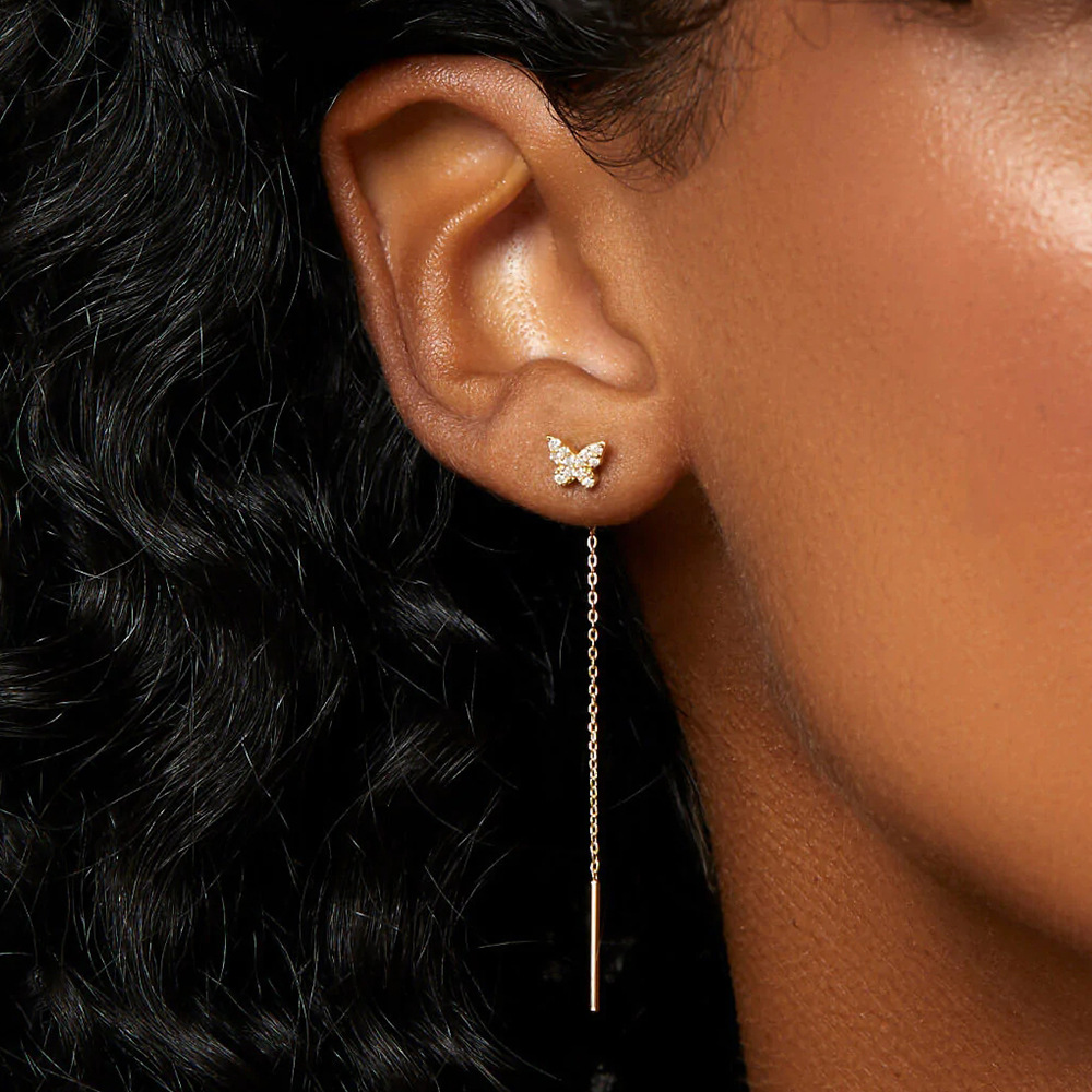 10g Weight Drop Earrings Classification 1 Pair Quantity Casual, Daily Occasion 925 Sterling Silver Material Geometric, Solid Color Pattern Women's Gender Plating Design Simple Style Style 1 Pair 925 Sterling Silver Geometric Solid Color Drop Earrings 4