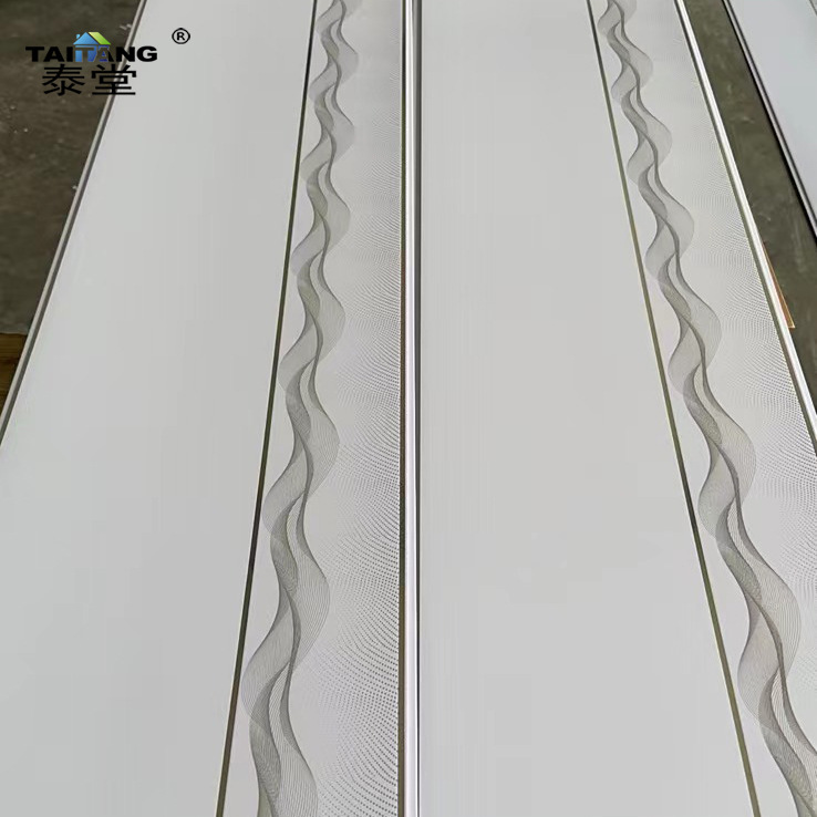 Indonesia Pvc ceiling panel de techo blanco de alto brillo Plafon Pvc