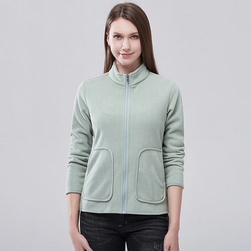 Women's Autumn/Winter New Fleece Jacket, Thick Windproof Puffer Coat Inner Liner, Warm Knit Sweater