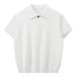 ZF8118-B男夏薄款v领休闲T恤夏季慵懒针织日系海鸥领olo衫，男装针织衫/毛衣，星座614